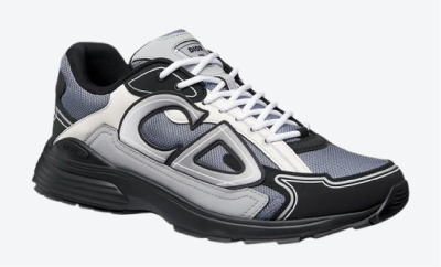 B30 - Blue Mesh with Gray, White and Black Technical Fabric
