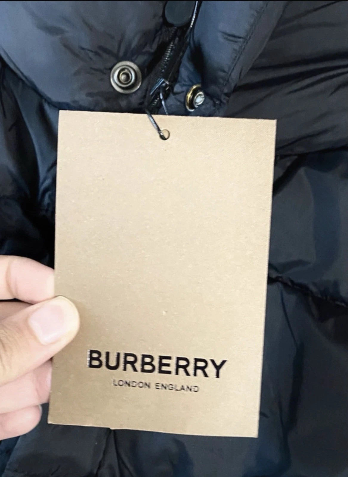 B*r*b*r*y Style Detachable Sleeve Puffer Coat – Black